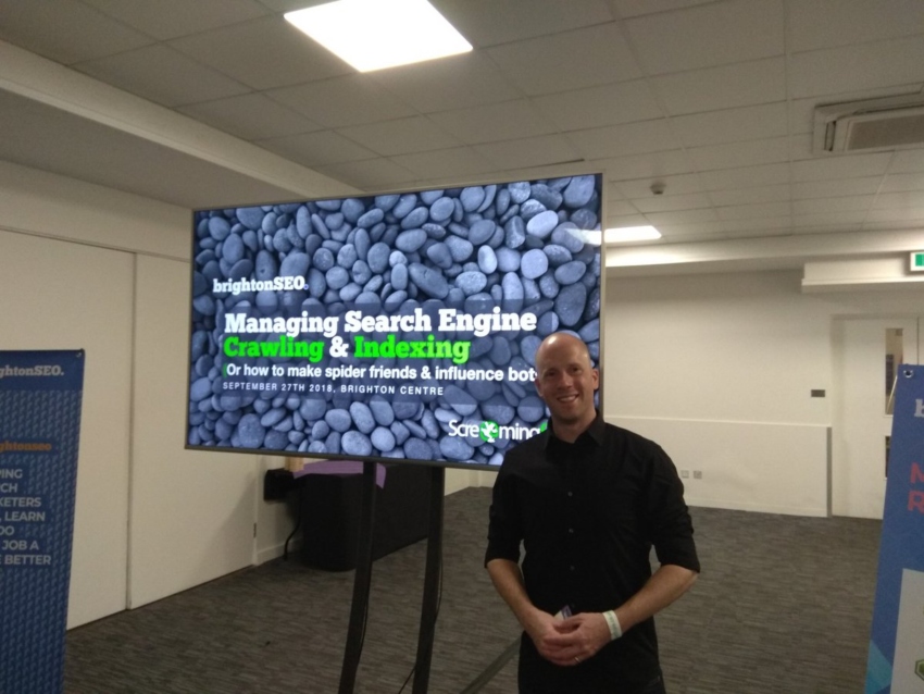 charlie presenting workshop at brightonseo