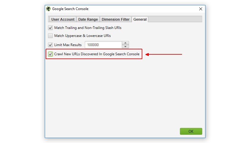 Crawl new URLs discovered in Search Console