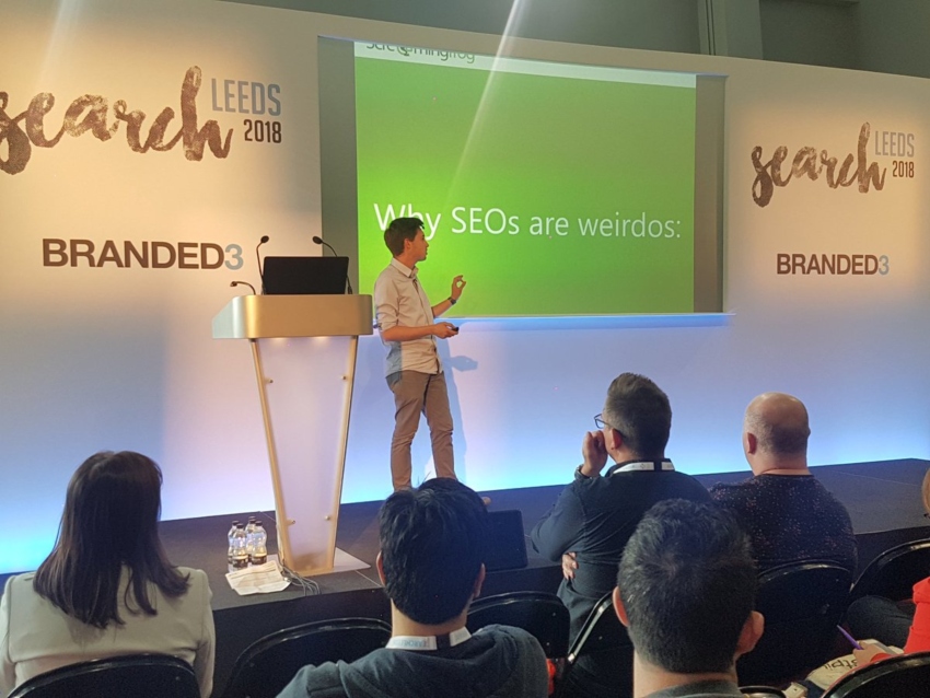 renowned speaker oliver brett presents at searchleeds