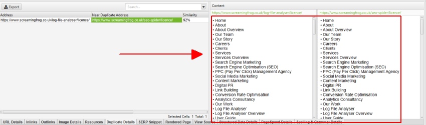 Near Duplicate Content Pre Content Settings Refinement