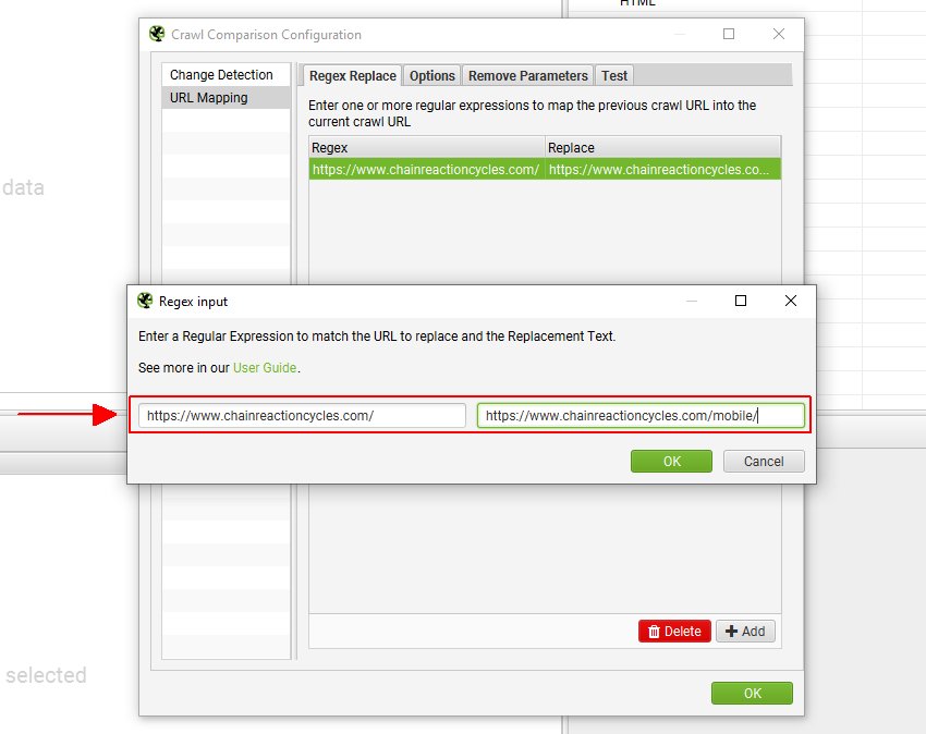 Parity Audit URL Mapping for Mobile Vs Desktop