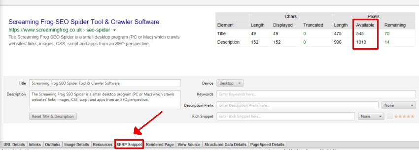 SERP Snippet